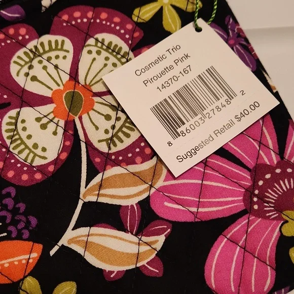 Vera Bradley Floral Print Pouch and Eye Glasses Case - Picture 2 of 8